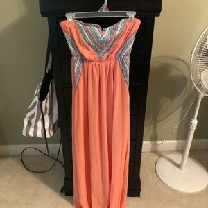 Strapless sun dress